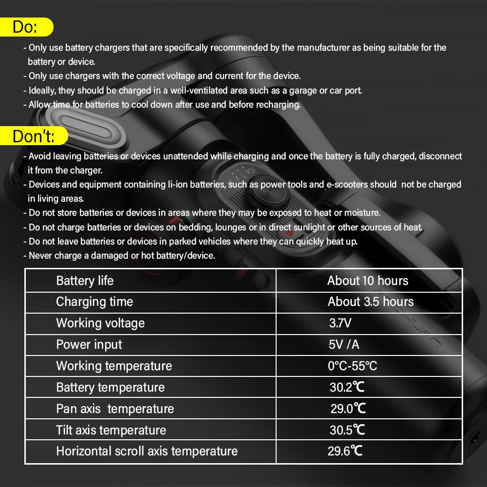 AOCHUAN 3-Axis Handheld Gimbal Stabilizer