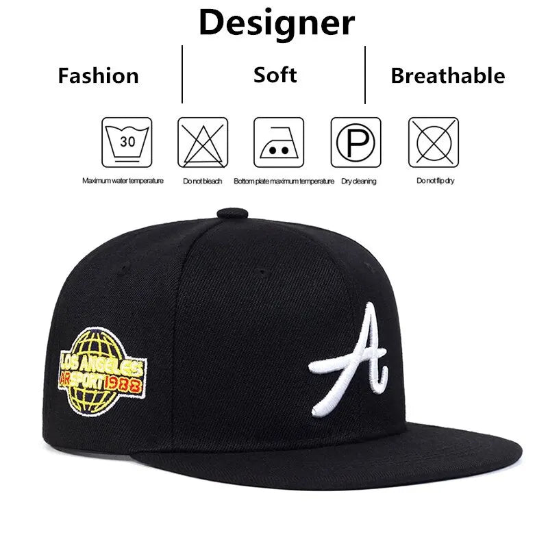 Gothic Script Embroidered Cap