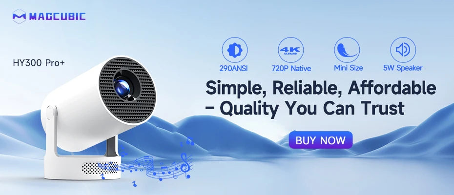 Magcubic Projector HY300 Pro 4K Home Cinema Outdoor Projetor